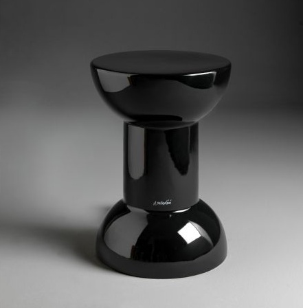 ROCCHETTO keraamiline tumba/väike laud, d-300xh-452mm- läikivad viimistlused: must, punane, kollane, oranž, sinine, roheline, plaatina